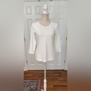 Worth New York NWT White 3/4 Sleeves Blouse Sz S
